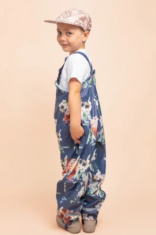 Kids' Rain Overalls Blue Blossom<KAIKO Discount
