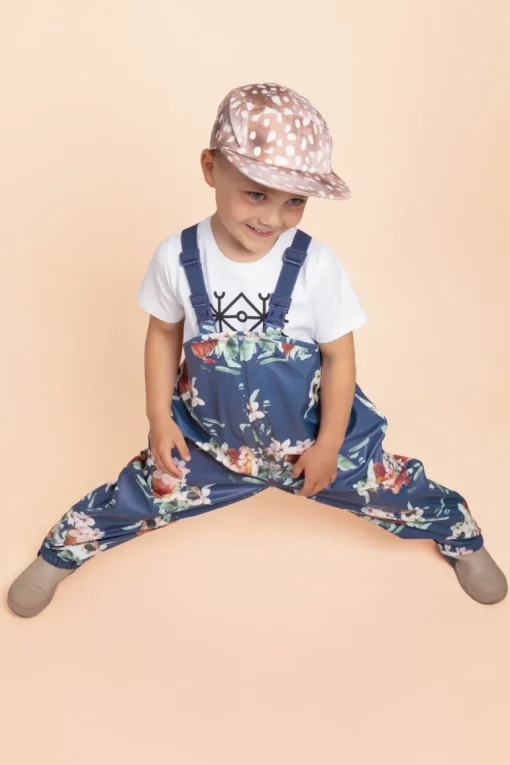 Kids' Rain Overalls Blue Blossom<KAIKO Discount