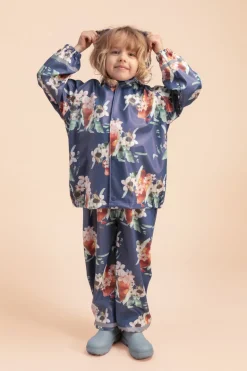 Kids' Rain Overalls Blue Blossom<KAIKO Discount