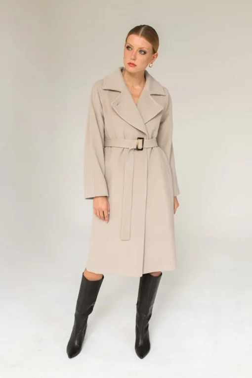 Klassinen Kashmir Villakangastakki Beige<Enteliér Best
