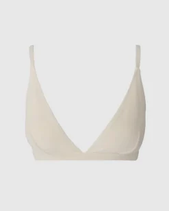 Kolmiomallinen Bikiniyläosa Kermanvalkoinen<UNDERSTATEMENT Hot