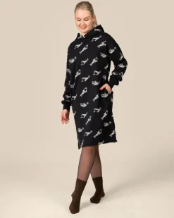 Älä Hyljeksi Hupparimekko Musta<Toive Fashion