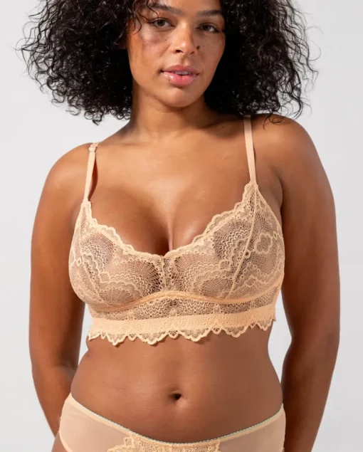 Lace Balconette Peach<UNDERSTATEMENT Fashion