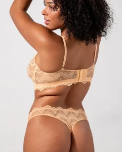 Lace Balconette Peach<UNDERSTATEMENT Fashion