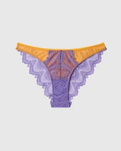 Lace Bikini Briefs Electric Lilac/Apricot<UNDERSTATEMENT Best Sale