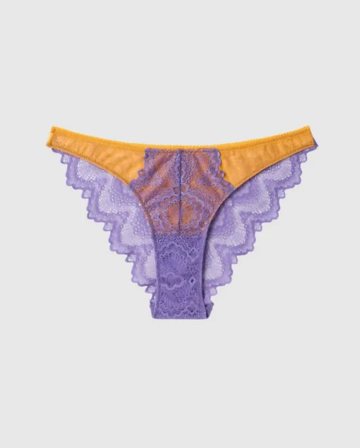 Lace Bikini Briefs Electric Lilac/Apricot<UNDERSTATEMENT Best Sale