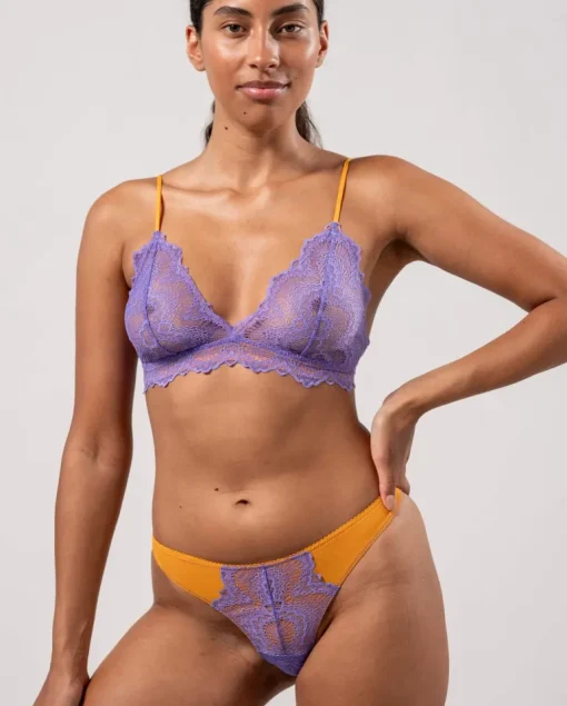 Lace Bikini Briefs Electric Lilac/Apricot<UNDERSTATEMENT Best Sale