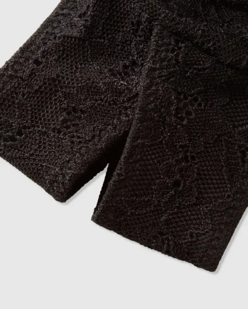 Lace Crotchless Tanga Briefs Black<UNDERSTATEMENT Online
