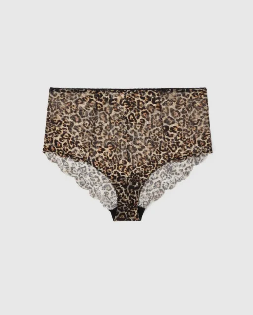 Lace Highwaist Briefs Gold Leopard<UNDERSTATEMENT Hot