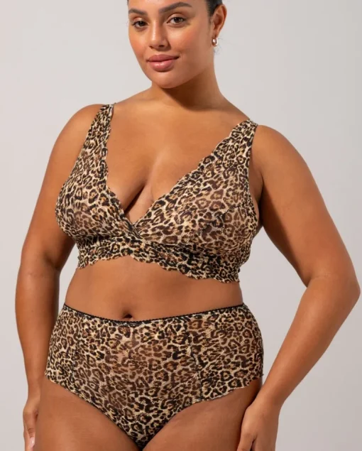 Lace Highwaist Briefs Gold Leopard<UNDERSTATEMENT Hot