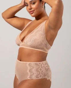 Lace Highwaist Briefs Nude<UNDERSTATEMENT Shop