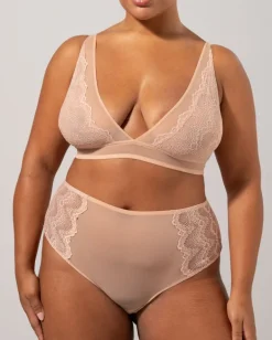 Lace Highwaist Briefs Nude<UNDERSTATEMENT Shop