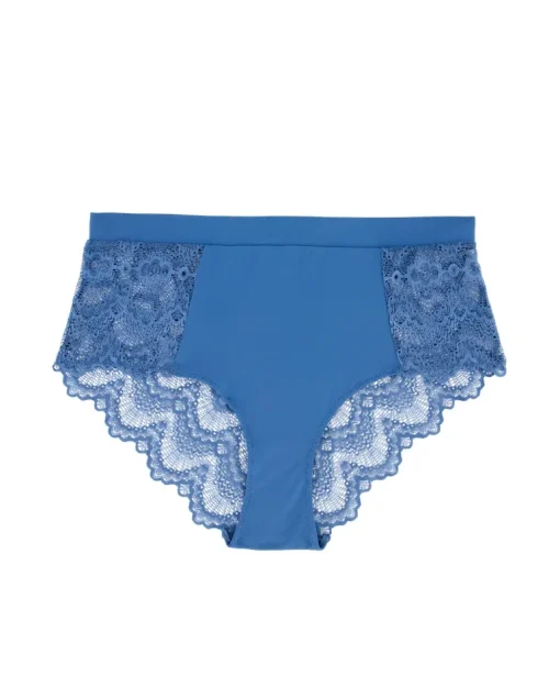 Lace Highwaist Briefs Stormy Sky<UNDERSTATEMENT Best
