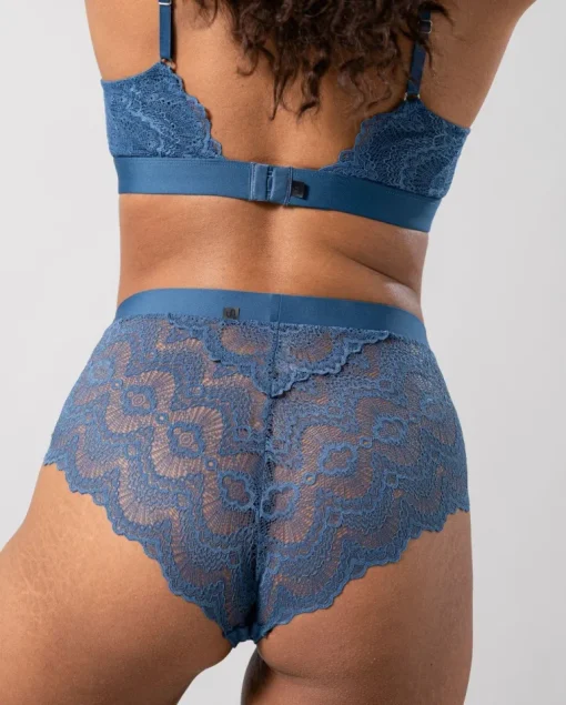 Lace Highwaist Briefs Stormy Sky<UNDERSTATEMENT Best