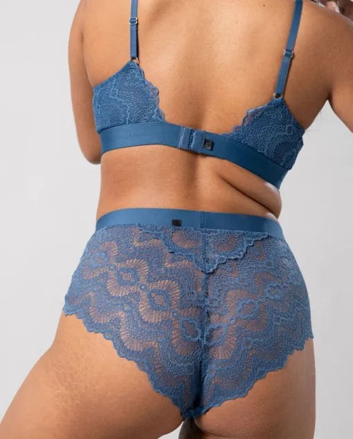 Lace Highwaist Briefs Stormy Sky<UNDERSTATEMENT Best