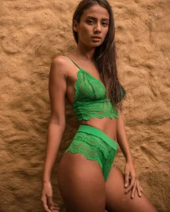 Lace Highwaist String Green Ivy<UNDERSTATEMENT Best Sale