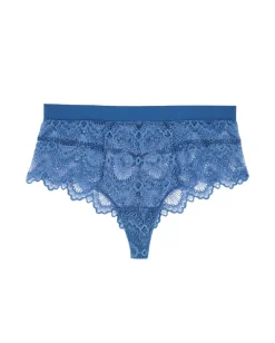 Lace Highwaist String Stormy Sky Blue<UNDERSTATEMENT Cheap
