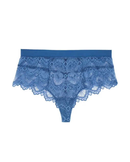 Lace Highwaist String Stormy Sky Blue<UNDERSTATEMENT Cheap