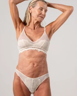 Lace Mesh Bikini Briefs Cream<UNDERSTATEMENT Discount