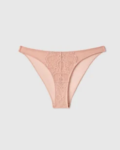Lace Mesh Bikini Briefs Nude<UNDERSTATEMENT Fashion