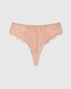 Lace Mesh Highwaist Thong Nude<UNDERSTATEMENT Sale