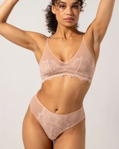 Lace Mesh Highwaist Thong Nude<UNDERSTATEMENT Sale