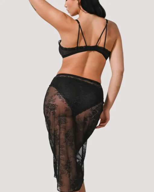 Lace Midi Skirt Black<UNDERSTATEMENT Sale