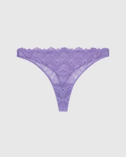 Lace Thong Electric Lilac<UNDERSTATEMENT Shop