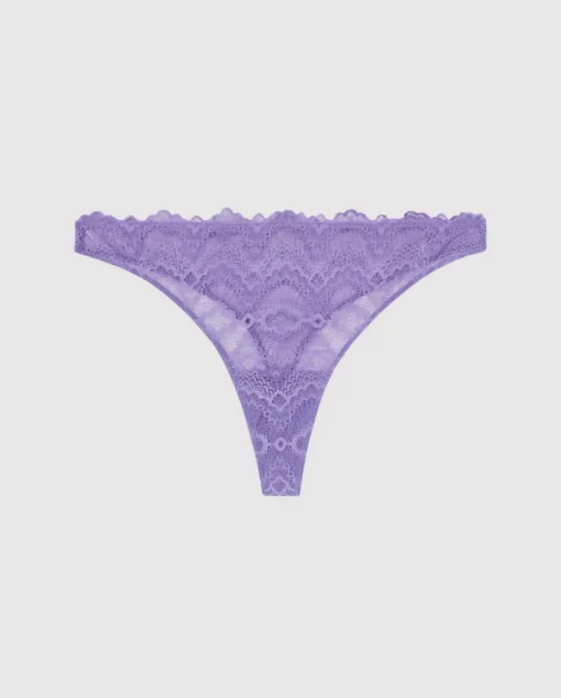 Lace Thong Electric Lilac<UNDERSTATEMENT Shop