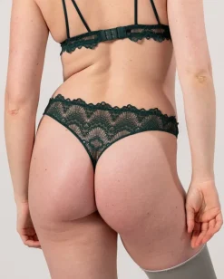 Lace Thong Pine Green<UNDERSTATEMENT New