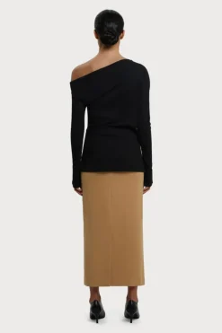 Lala Skirt Camel Brown<RESIDUS Shop