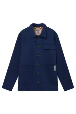 Landon Cotton Jacket Navy Blue<KOMODO Sale