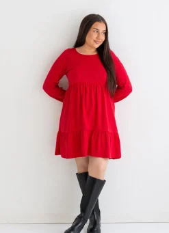 Layered Tunic Red<Melli EcoDesign Shop