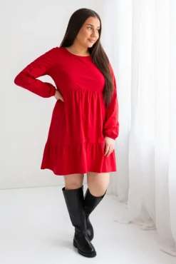 Layered Tunic Red<Melli EcoDesign Shop