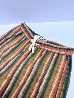Leah Cotton Shorts Stripe Green<KOMODO Best Sale