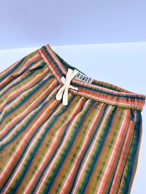 Leah Cotton Shorts Stripe Green<KOMODO Best Sale