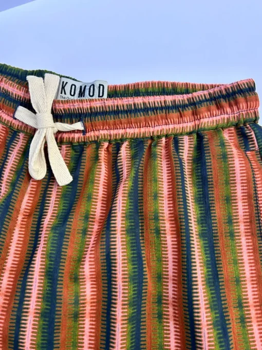 Leah Cotton Shorts Stripe Green<KOMODO Best Sale
