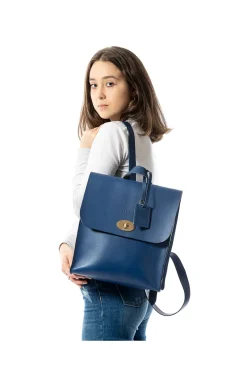 Leather Backpack Artist Collection Cuoio Blue<THE DUST COMPANY Sale