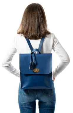 Leather Backpack Artist Collection Cuoio Blue<THE DUST COMPANY Sale