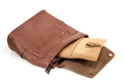 Leather Backpack Boston Collection Tobacco<THE DUST COMPANY Outlet