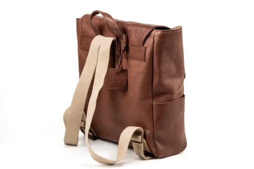 Leather Backpack Boston Collection Tobacco<THE DUST COMPANY Outlet
