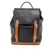 Leather Backpack Laurel Canyon Collection Black<THE DUST COMPANY Clearance