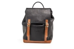 Leather Backpack Laurel Canyon Collection Black<THE DUST COMPANY Clearance