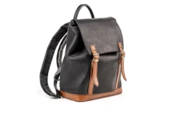 Leather Backpack Laurel Canyon Collection Black<THE DUST COMPANY Clearance