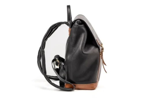 Leather Backpack Laurel Canyon Collection Black<THE DUST COMPANY Clearance