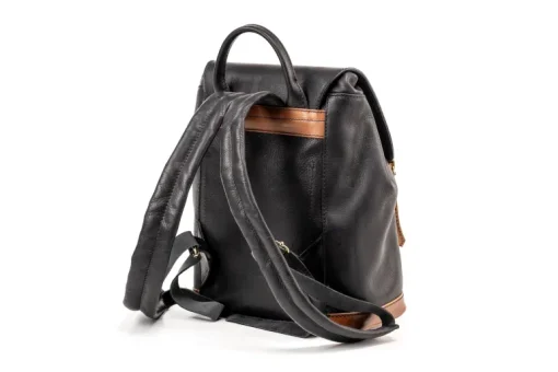 Leather Backpack Laurel Canyon Collection Black<THE DUST COMPANY Clearance