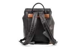 Leather Backpack Laurel Canyon Collection Black<THE DUST COMPANY Clearance