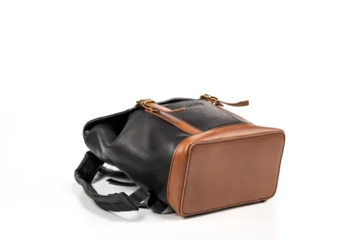 Leather Backpack Laurel Canyon Collection Black<THE DUST COMPANY Clearance