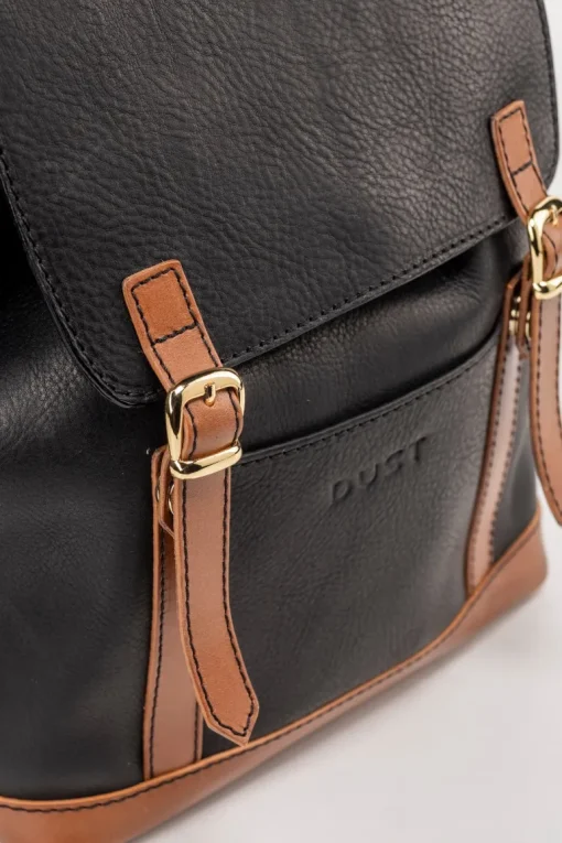 Leather Backpack Laurel Canyon Collection Black<THE DUST COMPANY Clearance