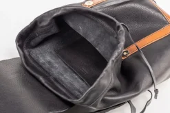 Leather Backpack Laurel Canyon Collection Black<THE DUST COMPANY Clearance